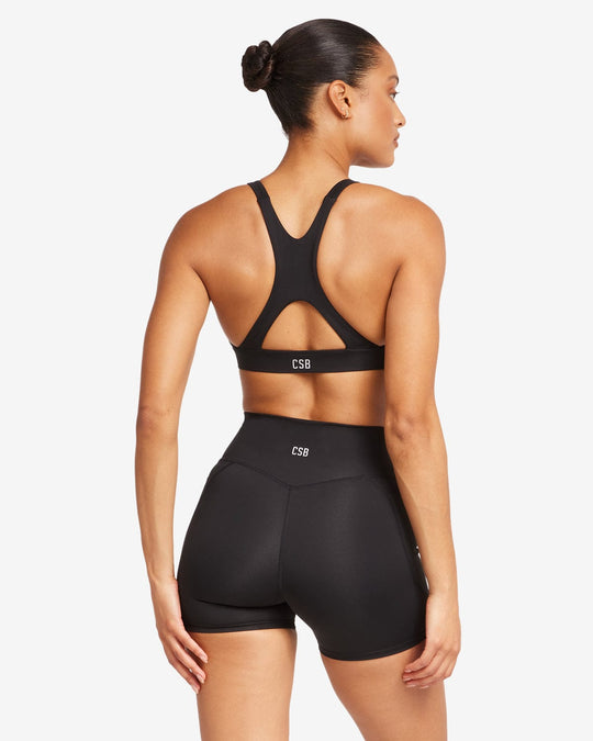 Activluxe Riley Power Crop | Black