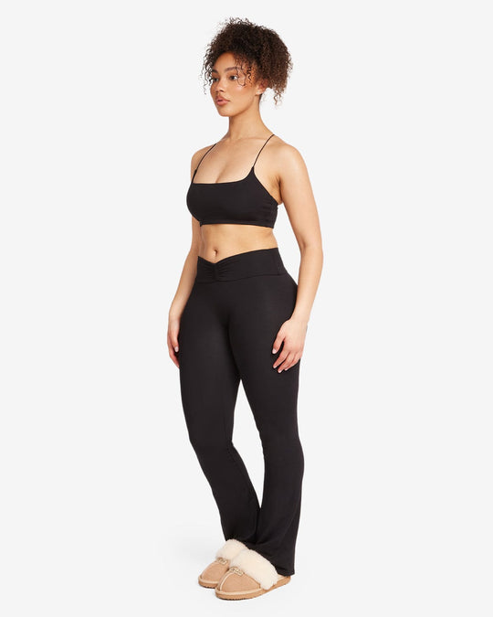 Ruched Yoga Pant | Black