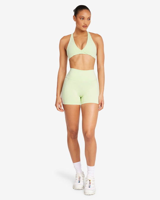 Activluxe Contour Pocket Shorts 4" | Limelight