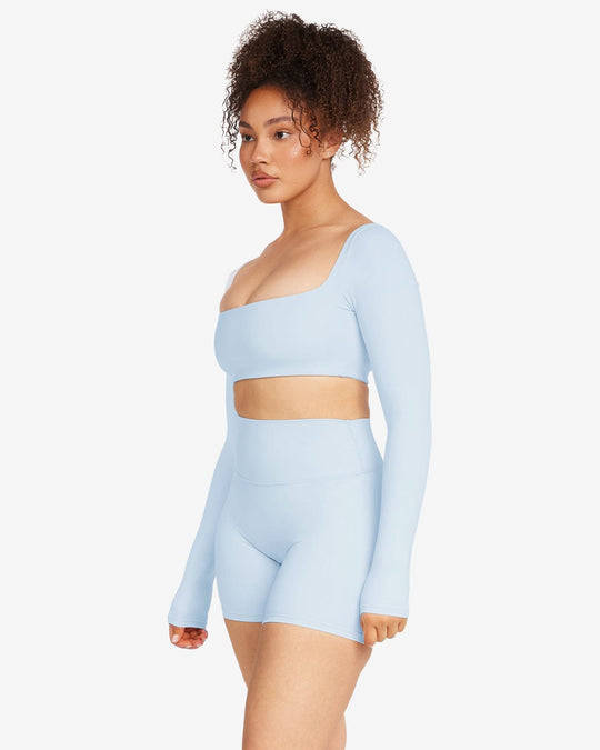 Freedom Scoop Long Sleeve Crop | Ice