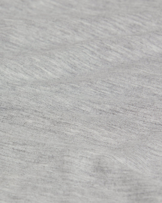Boat Neck Long Sleeve Top | Snow Marl