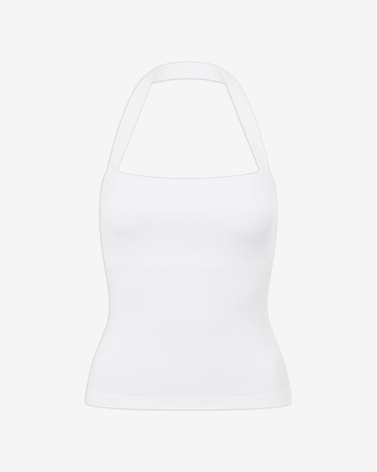 Serenity Halle Halter Tank | White