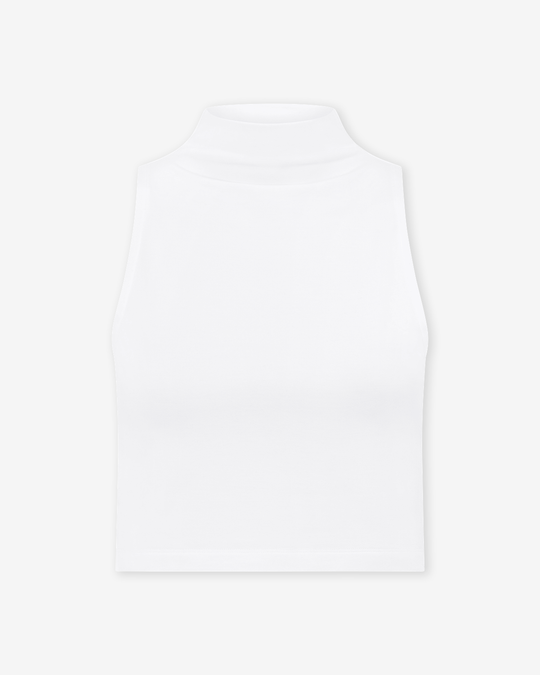 IM Turtle Neck Tank | White