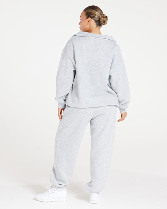 Oversized Sweatpant | Grey Marl