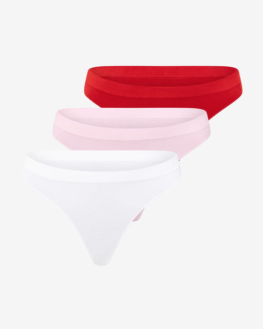 3 Pack Seamless Bamboo Thong | Multi