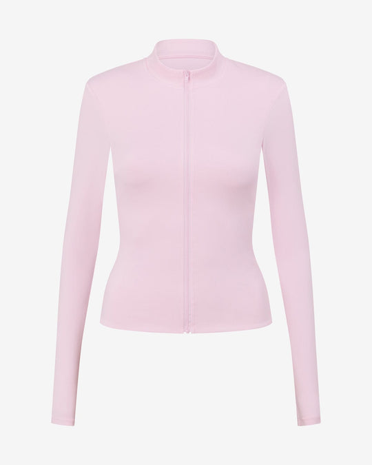 Serenity Longline Zip Up Jacket | Blossom