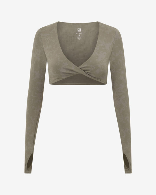 Fade Sierra Long Sleeve Crop | Olive