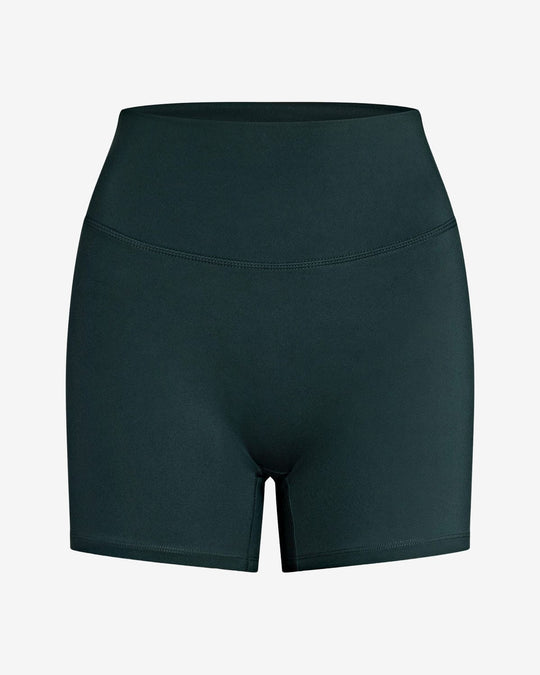 Serenity Scrunch Shorts 4" | Forest Green