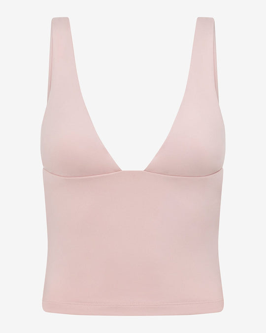 IM Serenity Plunge Longline Tank | Blush