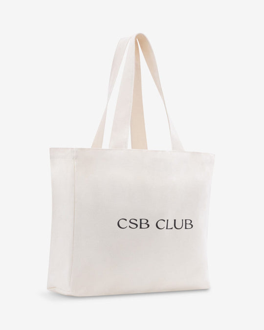 CSB Club Canvas Tote Bag | Vanilla