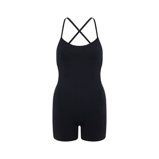 Fade Open Back Playsuit | Black