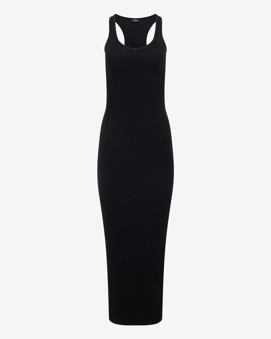 Racer Back Maxi Dress | Black