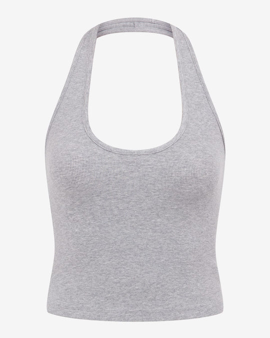 Rib Halter Tank | Cloud Marl